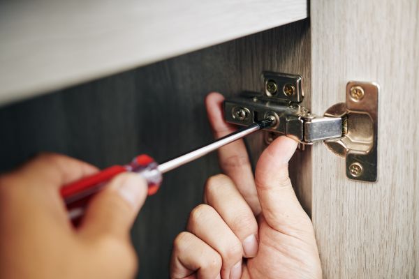 Cabinet Hinge Installation in Colleyville
