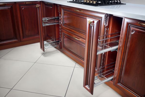 Cherry Cabinet Refacing in Colleyville
